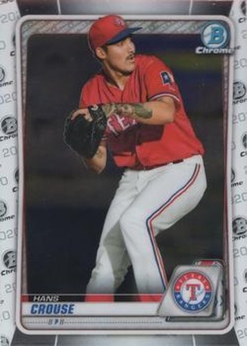 #BD-6 Hans Crouse - Texas Rangers - 2020 Bowman Draft - Chrome Baseball
