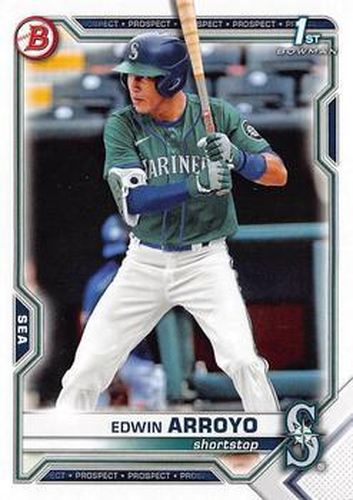 #BDC-74 - Edwin Arroyo - Seattle Mariners - 2021 Bowman Draft - Chrome Baseball