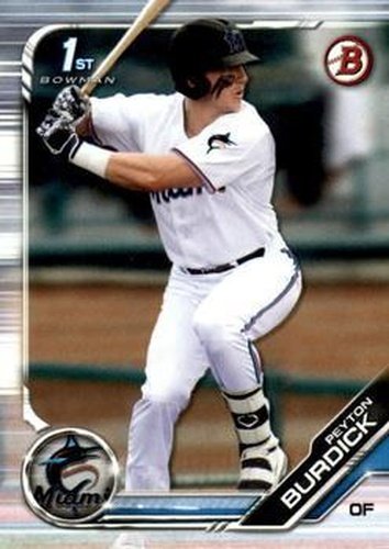 #BD-74 Peyton Burdick - Miami Marlins - 2019 Bowman Draft Baseball