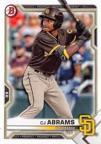 #BDC-76 - CJ Abrams - San Diego Padres - 2021 Bowman Draft - Chrome Baseball
