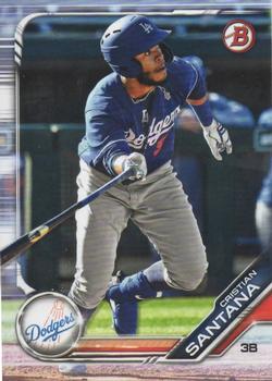#BD-80 Cristian Santana - Los Angeles Dodgers - 2019 Bowman Draft Baseball