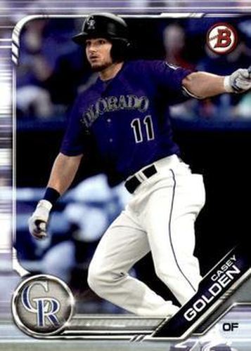 #BD-83 Casey Golden - Colorado Rockies - 2019 Bowman Draft Baseball