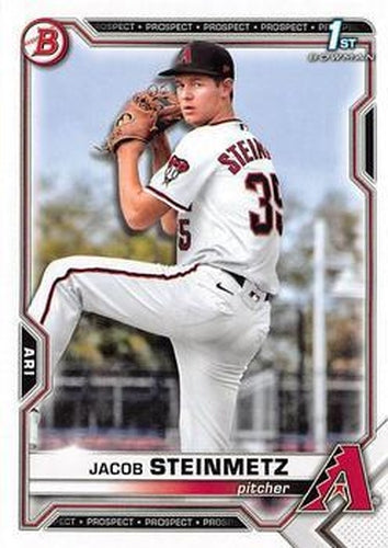 #BD-83 Jacob Steinmetz - Arizona Diamondbacks - 2021 Bowman Draft Baseball