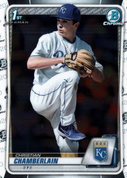 #BD-84 Christian Chamberlain - Kansas City Royals - 2020 Bowman Draft - Chrome Baseball