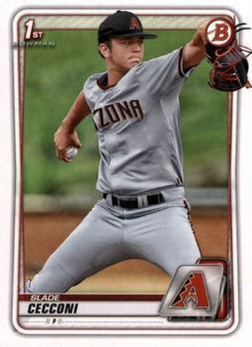 #BD-85 Slade Cecconi - Arizona Diamondbacks - 2020 Bowman Draft - Chrome Baseball