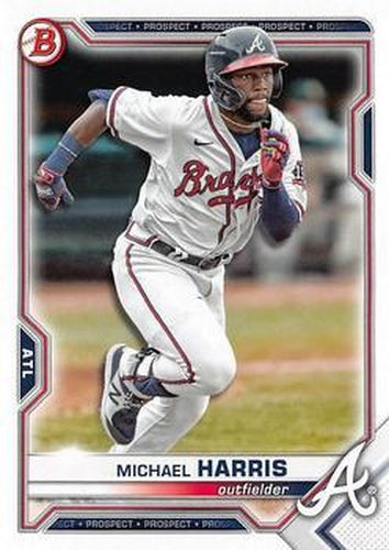 #BD-86 Michael Harris - Atlanta Braves - 2021 Bowman Draft Baseball