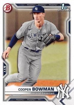 #BD-87 Cooper Bowman - New York Yankees - 2021 Bowman Draft Baseball