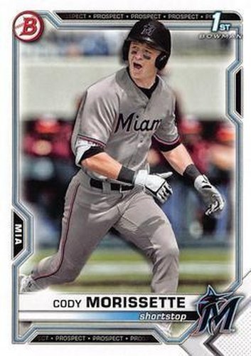 #BD-88 Cody Morissette - Miami Marlins - 2021 Bowman Draft Baseball