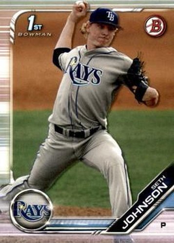 #BD-90 Seth Johnson - Tampa Bay Rays - 2019 Bowman Draft Baseball