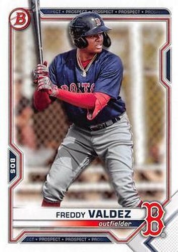 #BDC-96 - Freddy Valdez - Boston Red Sox - 2021 Bowman Draft - Chrome Baseball