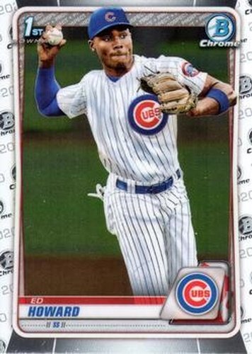 #BD-98 Ed Howard - Chicago Cubs - 2020 Bowman Draft - Chrome Baseball