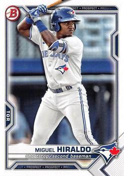 #BD-98 Miguel Hiraldo - Toronto Blue Jays - 2021 Bowman Draft Baseball