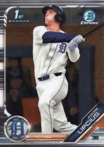 #BDC-108 Andre Lipcius - Detroit Tigers - 2019 Bowman Draft - Chrome Baseball