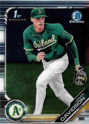 #BDC-10 Logan Davidson - Oakland Athletics - 2019 Bowman Draft - Chrome Baseball