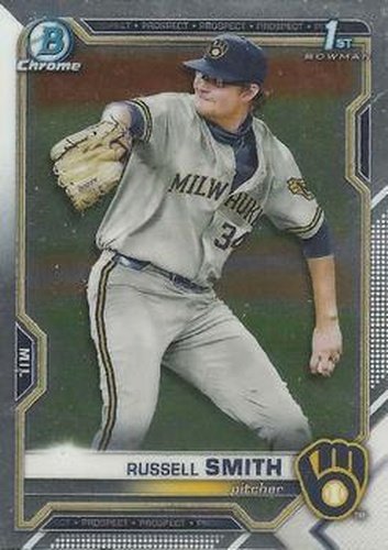 #BDC-113 - Russell Smith - Milwaukee Brewers - 2021 Bowman Draft - Chrome Baseball