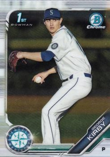#BDC-115 George Kirby - Seattle Mariners - 2019 Bowman Draft - Chrome Baseball