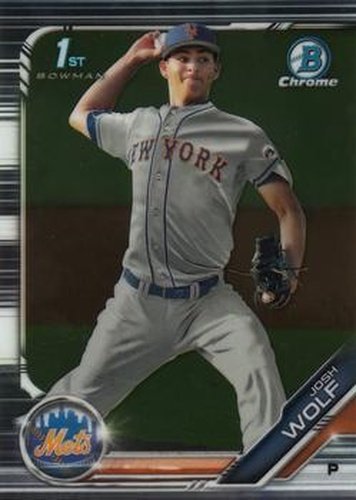 #BDC-119 Josh Wolf - New York Mets - 2019 Bowman Draft - Chrome Baseball