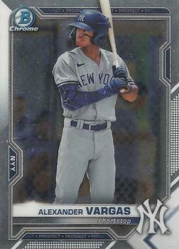 #BDC-121 - Alexander Vargas - New York Yankees - 2021 Bowman Draft - Chrome Baseball