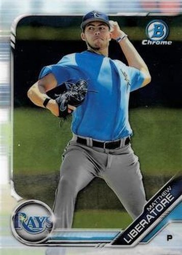 #BDC-127 Matthew Liberatore - Tampa Bay Rays - 2019 Bowman Draft - Chrome Baseball