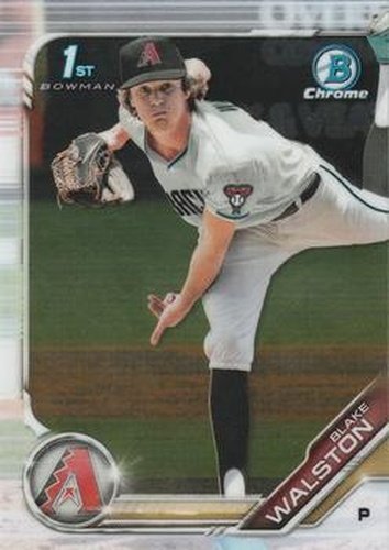 #BDC-12 Blake Walston - Arizona Diamondbacks - 2019 Bowman Draft - Chrome Baseball