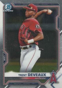 #BDC-133 - Trent Deveaux - Los Angeles Angels - 2021 Bowman Draft - Chrome Baseball