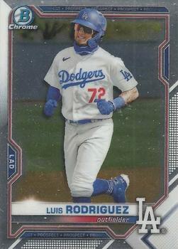 #BDC-134a - Luis Rodriguez - Los Angeles Dodgers - 2021 Bowman Draft - Chrome Baseball