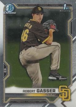 #BDC-135 - Robert Gasser - San Diego Padres - 2021 Bowman Draft - Chrome Baseball