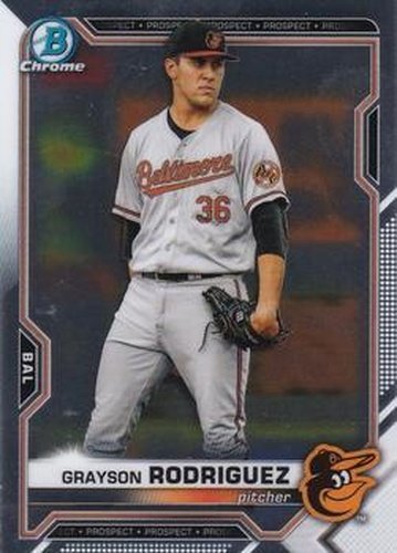 #BDC-136 - Grayson Rodriguez - Baltimore Orioles - 2021 Bowman Draft - Chrome Baseball
