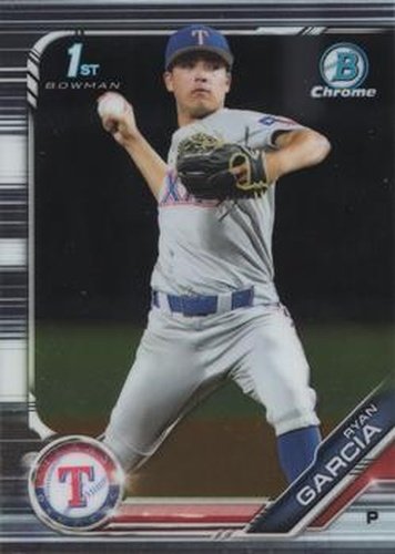 #BDC-148 Ryan Garcia - Texas Rangers - 2019 Bowman Draft - Chrome Baseball