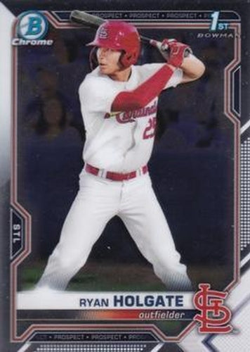 #BDC-148 - Ryan Holgate - St. Louis Cardinals - 2021 Bowman Draft - Chrome Baseball