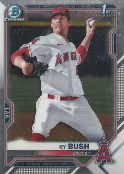#BDC-149 - Ky Bush - Los Angeles Angels - 2021 Bowman Draft - Chrome Baseball