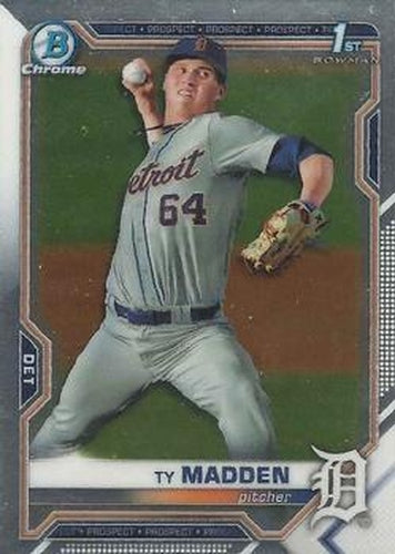 #BDC-152 - Ty Madden - Detroit Tigers - 2021 Bowman Draft - Chrome Baseball