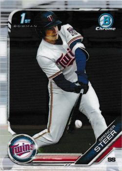 #BDC-153 Spencer Steer - Minnesota Twins - 2019 Bowman Draft - Chrome Baseball