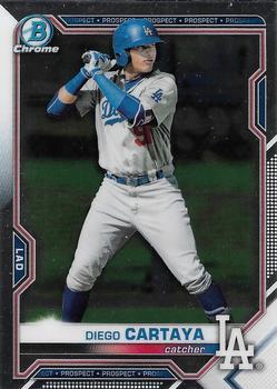 #BDC-155 - Diego Cartaya - Los Angeles Dodgers - 2021 Bowman Draft - Chrome Baseball