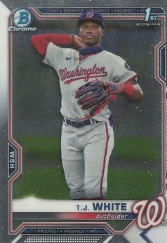 #BDC-157 - T.J. White - Washington Nationals - 2021 Bowman Draft - Chrome Baseball
