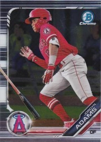 #BDC-158 Jordyn Adams - Los Angeles Angels - 2019 Bowman Draft - Chrome Baseball