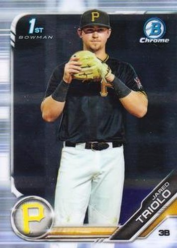 #BDC-161 Jared Triolo - Pittsburgh Pirates - 2019 Bowman Draft - Chrome Baseball
