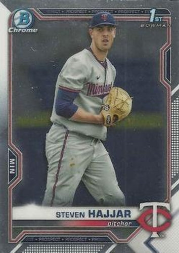 #BDC-161 - Steven Hajjar - Minnesota Twins - 2021 Bowman Draft - Chrome Baseball