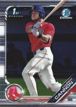 #BDC-166 Cameron Cannon - Boston Red Sox - 2019 Bowman Draft - Chrome Baseball
