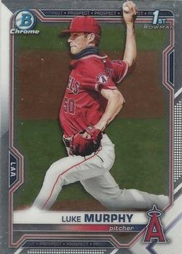 #BDC-167 - Luke Murphy - Los Angeles Angels - 2021 Bowman Draft - Chrome Baseball