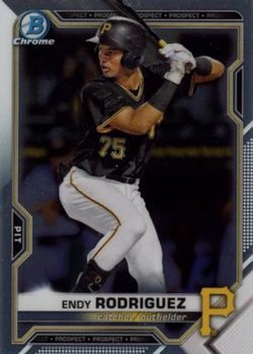 #BDC-168 - Endy Rodriguez - Pittsburgh Pirates - 2021 Bowman Draft - Chrome Baseball