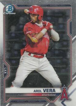 #BDC-181 - Arol Vera - Los Angeles Angels - 2021 Bowman Draft - Chrome Baseball