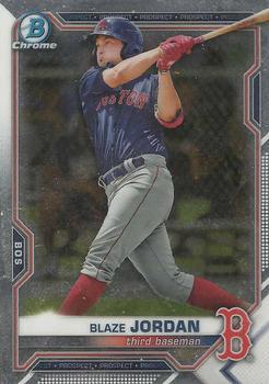 #BDC-182a - Blaze Jordan - Boston Red Sox - 2021 Bowman Draft - Chrome Baseball
