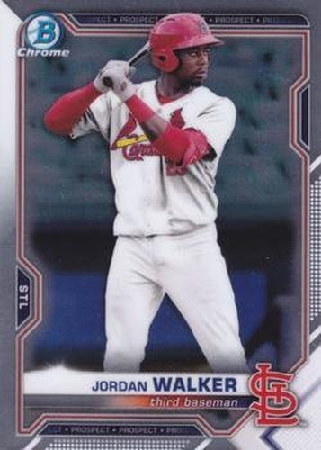 #BDC-187 - Jordan Walker - St. Louis Cardinals - 2021 Bowman Draft - Chrome Baseball