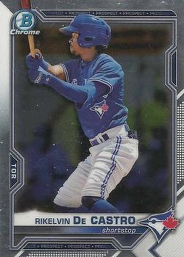 #BDC-188 - Rikelvin De Castro - Toronto Blue Jays - 2021 Bowman Draft - Chrome Baseball