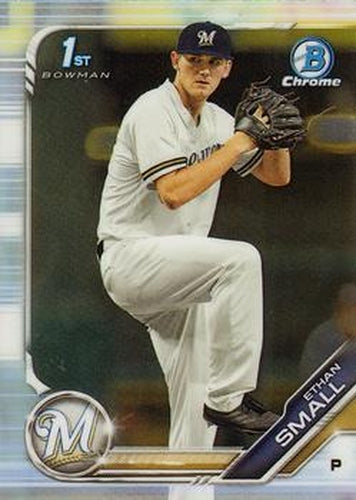 #BDC-28 Ethan Small - Milwaukee Brewers - 2019 Bowman Draft - Chrome Baseball