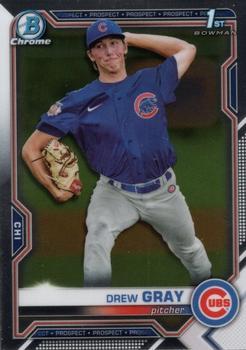 #BDC-35 - Drew Gray - Chicago Cubs - 2021 Bowman Draft - Chrome Baseball