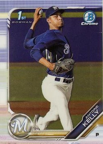 #BDC-36 Antoine Kelly - Milwaukee Brewers - 2019 Bowman Draft - Chrome Baseball