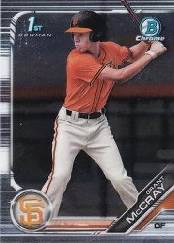 #BDC-4 Grant McCray - San Francisco Giants - 2019 Bowman Draft - Chrome Baseball