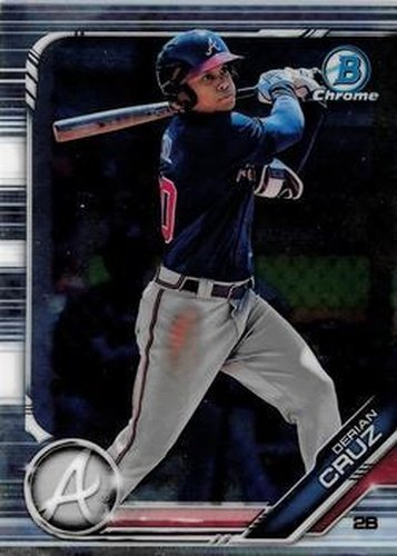 #BDC-52 Derian Cruz - Atlanta Braves - 2019 Bowman Draft - Chrome Baseball